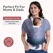 Sistem de purtare Momcozy tip wrap Blue