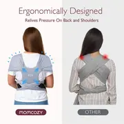 Sistem de purtare Momcozy tip wrap Grey