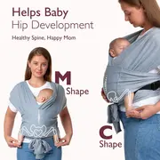 Sistem de purtare Momcozy tip wrap Grey