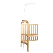 Baldachin Din Tul Cu Funda Cu Buline + Suport Universal Din Metal Pentru Patut, Amy   Set Complet 300x155 Cm Pjb81962