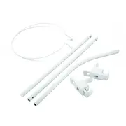 Baldachin Patut Lemn Cu Suport De Prindere Inclus Real Bears Alb, 620x180 Cm Pjbbald_realbears_white