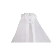 Baldachin Patut Lemn Cu Suport De Prindere Inclus Real Bears Alb, 620x180 Cm Pjbbald_realbears_white