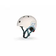 Casca De Protectie Pentru Copii, Sistem De Reglare Magnetic Cu Led, Xxs-s, 45-51 Cm, 1 An+, Ash, Scoot  Ride Pjb96360