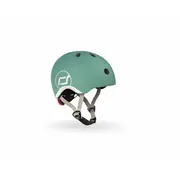 Casca De Protectie Pentru Copii, Sistem De Reglare Magnetic Cu Led, Xxs-s, 45-51 Cm, 1 An+, Forest, Scoot  Ride Pjb96361