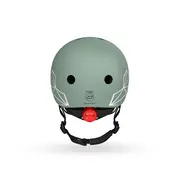 Casca De Protectie Pentru Copii, Sistem De Reglare Magnetic Cu Led, Xxs-s, 45-51 Cm, 1 An+, Green Lines, Scoot  Ride Pjb96562