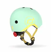 Casca De Protectie Pentru Copii, Sistem De Reglare Magnetic Cu Led, Xxs-s, 45-51 Cm, 1 An+, Kiwi, Scoot  Ride Pjb96391