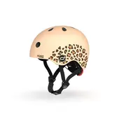 Casca De Protectie Pentru Copii, Sistem De Reglare Magnetic Cu Led, Xxs-s, 45-51 Cm, 1 An+, Leopard, Scoot  Ride Pjb96561