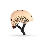 Casca De Protectie Pentru Copii, Sistem De Reglare Magnetic Cu Led, Xxs-s, 45-51 Cm, 1 An+, Leopard, Scoot  Ride Pjb96561