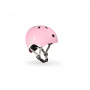 Casca De Protectie Pentru Copii, Sistem De Reglare Magnetic Cu Led, Xxs-s, 45-51 Cm, 1 An+, Rose, Scoot  Ride Pjb96323