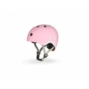 Casca De Protectie Pentru Copii, Sistem De Reglare Magnetic Cu Led, Xxs-s, 45-51 Cm, 1 An+, Rose, Scoot  Ride Pjb96323