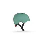 Casca De Protectie Pentru Copii Cu Finisaj Mat, Sistem De Reglare Magnetic, Include Lumina De Siguranta Led Si Captuseala Moale Din Fleece Pentru Protectie Suplimentara, S-m, 51-55 Cm, 3 Ani+, Forest, Pjb96366