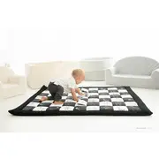 Covor De Joaca Termoizolant Pentru Bebe, Activitati Senzorial ,   Contrast 120x140cm Pjbc598