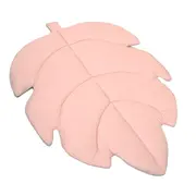 Covoras De Joaca Termic Frunza Pure Rose 150x105x5cm, Pliabil, Bumbac 100% Si Umplutura Antialergica Babysoft  , Protectie Impotriva Loviturilor Pjb83547