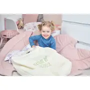 Covoras De Joaca Termic Frunza Pure Rose 150x105x5cm, Pliabil, Bumbac 100% Si Umplutura Antialergica Babysoft  , Protectie Impotriva Loviturilor Pjb83547
