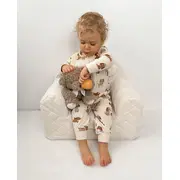 Fotoliu Pentru Copii Cu Spatar, Catifea Velvet Ursulet Teddy Ecri Pjbc6157