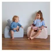Fotoliu Pentru Copii Cu Spatar, Catifea Velvet Ursulet Teddy Sepia Rose Pjbc5612