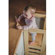 Inaltator Learning Tower Ajustabil, Ajutor De Bucatarie Meowbaby  , Lemn Natur Pjbkh01002
