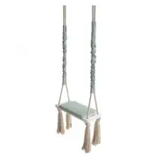 Leagan Copii Babysteps   Woodswing, Lemn, Spuma  Velvet Mint Premium, Design Scandinav, Pana La 100 Kg Pjbc577-3418