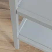Masa Infasat Pentru Bebelusi, Lemn Masiv, Gri 76 X 44 X 86 Cm, Cu 2 Rafturi De Depozitare Inalte Pjbclassic_changer_grey