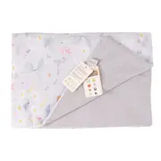 Paturica Pentru Copii Nature Bambus By Amy Cu Doua Fete, 100x70cm + Cadou Rucsacel Lunca Gri Pjb82450