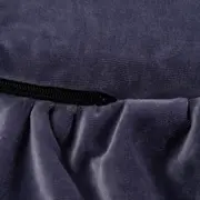 Saltea Rotunda Pentru Joaca Din Spuma, Catifea Blue Cu Volanas, Diametru 100 Cm Pjbmata023