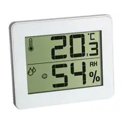 Termometru si Higrometru digital de camera extra-plat alb TFA 30.5027.02