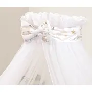 Baldachin Din Tul Pentru Patut, 300x160 Cm, Cu Funda Si Inimioare Decorative, Imprimeu Circ Roz ,   Amy   Protectie, Confort Si Decor Elegant Pjb84773