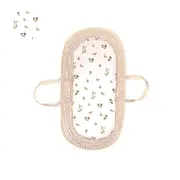 Cearsaf Din Bumbac Cu Elastic Pe Contur Pentru Landou Si Cosulete, Happy Pjb481386