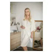 Halat   Kimono Pentru Gravide Si Mamici, Vascoza Si In, Marime Universala, Gri Puf Pjb487944