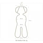 Insert Antitranspiratie Pentru Scaun Auto 3d ,   9-36 Kg Butterfly Pjb604610