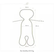 Insertie Antitranspiratie 3d Pentru Scaun Auto 0-13 Kg, Natura,   Babysteps Pjbc8657