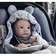 Paturica Universala Pentru Scoica Auto Bumbac   Catifea ,   Boho Bej Pjb489139