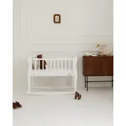 Patut Balansoar, Co-sleeping Din Lemn, Noble Alb 90 X 40 Cm Pjbcribnoblewskids