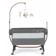 Patut Cu Leganare, Cullami, Co-sleeper 2 In 1, Cu Laterala Culisanta, Cu Setare Unghiulara, Cu Roti, Reglabil In 8 Pozitii Pe Inaltime, Gold Pjb49925182