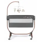 Patut Cu Leganare, Cullami, Co-sleeper 2 In 1, Cu Laterala Culisanta, Cu Setare Unghiulara, Cu Roti, Reglabil In 8 Pozitii Pe Inaltime, Gold Pjb49925182