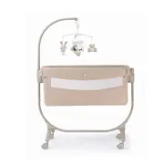 Patut Cu Leganare, Cullami, Co-sleeper 2 In 1, Cu Laterala Culisanta, Cu Setare Unghiulara, Cu Roti, Reglabil In 8 Pozitii Pe Inaltime, Gri Pjb49925168