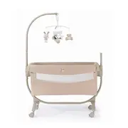 Patut Cu Leganare, Cullami, Co-sleeper 2 In 1, Cu Laterala Culisanta, Cu Setare Unghiulara, Cu Roti, Reglabil In 8 Pozitii Pe Inaltime, Gri Pjb49925168