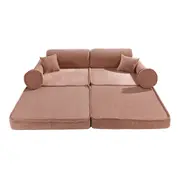 Playset Modular Canapea Premium Aesthetic Spuma ,   Roz Pudra Pjbsdpsc001