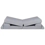 Playset Modular Canapea Premium Velur Reiat   Corduroy  Spuma ,   Gri Pjbsdps01ie