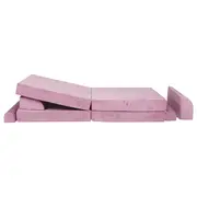 Playset Modular Canapea Premium Velvet Spuma ,   Roz Pjbsdp02ie