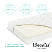 Saltea Pentru Copii, Fata Dubla, Spuma Pur Si Spuma Hr Proprietati Foarte Elastice, Husa Delicata 3 Staturi, Echipata Cu Margine Anti-alunecare, 140x70x9 Cm, Quality Pjbmattress_quality140
