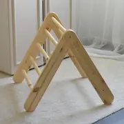 Scara Din Lemn Pentru Copii - Triunghi De Catarare Tip Pikler Montessori, Natural, Meowbaby Pjbwtd003