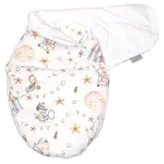Sistem De Infasare, Baby Swaddle Din Bumbac Cu Umplutura Antialergica Babysoft, Circ Blue Pjb84602