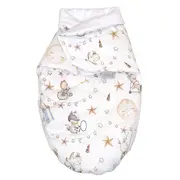 Sistem De Infasare, Baby Swaddle Din Bumbac Cu Umplutura Antialergica Babysoft, Circ Blue Pjb84602