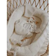 Suport De Dormit Babynest Premium Din Tesatura Bucle Crem, Teddy By Babyly, 80x50 Cm Pjb4190141