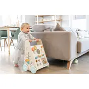 Antemergator Din Lemn Fsc Cu Activitati Saro Baby ,   Premergator Multifunctional Montessori Pentru Primii Pasi Pjb3355