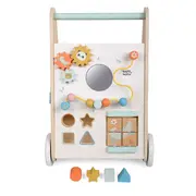 Antemergator Din Lemn Fsc Cu Activitati Saro Baby ,   Premergator Multifunctional Montessori Pentru Primii Pasi Pjb3355