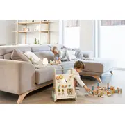 Antemergator Din Lemn Fsc Cu Activitati Saro Baby ,   Premergator Multifunctional Montessori Pentru Primii Pasi Pjb3355