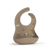 Baveta Din Silicon Cu Buzunar, Ajustabila, Animals Garden Pjbbs_ag
