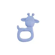Jucarie Senzoriala Pentru Dentitie Din Silicon,    Giraffe Party   - Blue Pjb19033